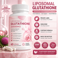 Capsules de beauté au glutathion, supplément de chardon-Marie, suppléments pour la peau pour l'éclat et le blanchiment de la peau, OEM personnalisé