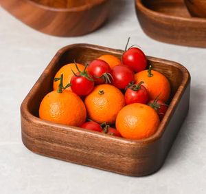 Оптовая продажа, экологически чистая большая тарелка для фруктовых закусок из грецкого ореха, тарелка для салата, тарелка для фруктов, тарелка для еды - Product Image 6