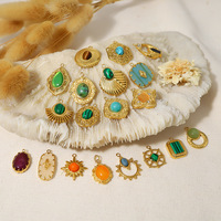 Aksesoris Pembuatan Perhiasan Kustom Bohemian DIY Liontin Baja Tahan Karat untuk Kalung Liontin Pesona Perhiasan Fashion untuk Kalung