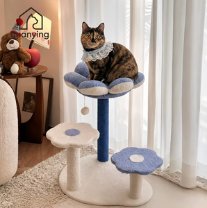 <span class=keywords><strong>Tour</strong></span> d'escalade pour chat en forme <span class=keywords><strong>de</strong></span> fleur, multi-niveaux, avec <span class=keywords><strong>lit</strong></span> en peluche <span class=keywords><strong>et</strong></span> poteau à gratter en sisal, vente en gros - Product Image 1