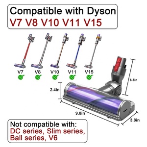 Compatible avec les aspirateurs <span class=keywords><strong>Dyson</strong></span> V7 V8 V10, pièce de rechange pour sols durs et tapis, <span class=keywords><strong>brosse</strong></span> pour sols SV10 SV11 <span class=keywords><strong>SV12</strong></span> SV14 - Product Image 4