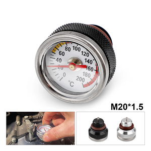 Motorcycle <b>Radiator</b> <b>Cap</b> Oil Temperature Gauge M20 1.5 For Engine Cooling System Modification - Product Image 1