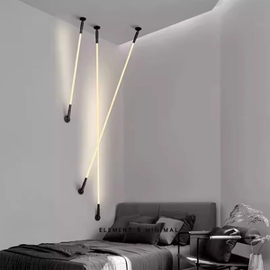 2025 Design bricolage longue bande 360 degrés lueur LED tissu doux néon lumière nordique horizon appliques et appliques pour décor de chambre de luxe - Product Image 5