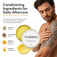 Baume Hydratant Apaisant et Réparateur pour Tatouages, Éclaircissant et Revitalisant pour la Peau, Marque Privée OEM ODM, pour Petites Commandes