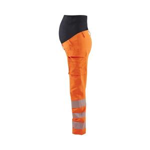 BLAKLADER - 710016425399M Women's hi-Vis 4-way <b>stretch</b> maternity <b>trousers</b> Orange/<b>Black</b> - EAN 7330509841563 HI-VIS WORKWEAR - Product Image 4