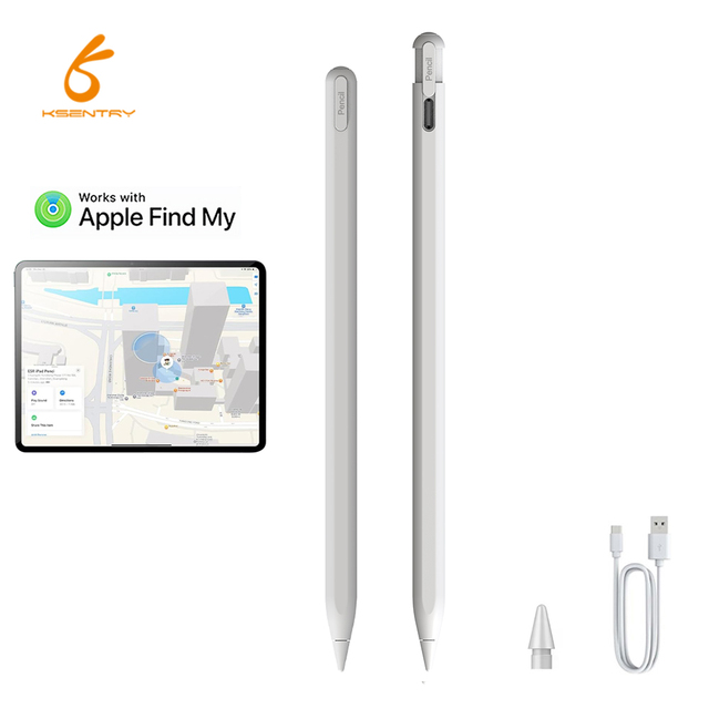 High Sensitivity Palm Rejection Magnetic Wireless Charging Stylus Pencil Tilt Angle Sensing Replaceable Nib for iPad