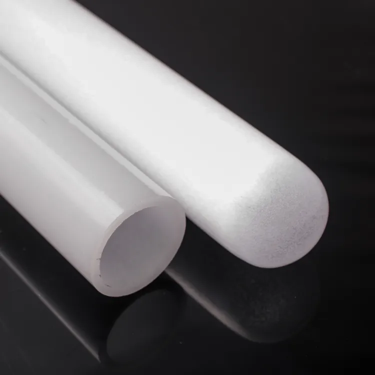 Tubos de vidrio opalino a presión de alta temperatura, tubo de cristal de cuarzo opaco, color blanco lechoso