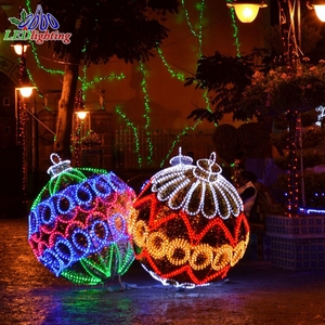 Iluminación Comercial al por Mayor para Exteriores, Motivo de Bola LED 3D, Adorno Grande para Halloween y Navidad, Iluminación para Hoteles, Plazas y Paisajes - Product Image 2