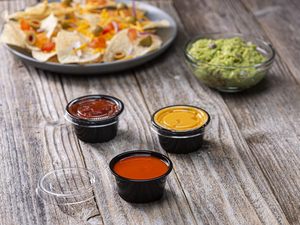 ถ้วยซอสพลาสติก PP แบบใช้แล้วทิ้ง ขนาด 2 ออนซ์ พร้อมฝาปิด สำหรับใส่พุดดิ้งและเครื่องปรุงรส ขายส่ง - Product Image 6