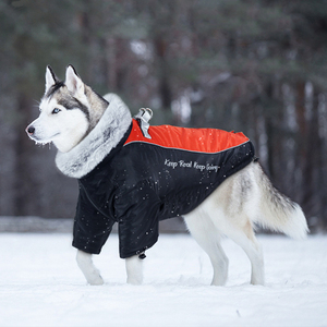 Joymay venta al por mayor chaquetas de lujo para perros invierno grueso terciopelo cachorro abrigo a prueba de viento impermeable ropa para mascotas para perros medianos a grandes - Product Image 1