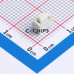 TS1101S26050W Tactile Switch SMD,6x3.5mm Switch Single Pole Single Throw Rectangle Button 2.6N Vertical Mount - Product Image 1
