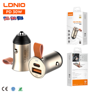 Ldnio C509Q Xe Sạc 18W Loại C 22.5W Qc4 + Kép <span class=keywords><strong>USB</strong></span> Nhanh Chóng Sạc Điện Thoại Di Động Adapter Pd Điện Thoại Di Động Sạc Được Sử Dụng Trong Xe - Product Image 1