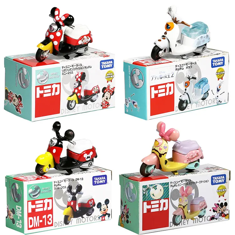 Hot Sale Motorcycle Mickey Minnie Alloy Car Model Children's Duck Toy Cars Model