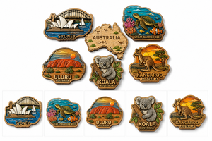 Imán de Madera para Refrigerador de Recuerdo de Australia, Diseño 3D de la Ópera de Sídney, Koala, Canguro, Adhesivo Magnético, Regalo de Viaje para Turistas - Product Image 4