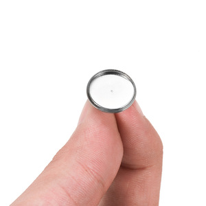Base de boucles d'oreilles en acier inoxydable, ronde, 6-25 mm, pour la fabrication de bijoux - Product Image 5