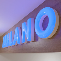 Lettres en relief 3D Daco Sign avec éclairage frontal LED, design gratuit, étanches IP65, garantie 5 ans, OEM/ODM, éclairage décoratif, publicité