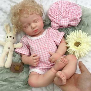Muñeca Reborn Personalizada OEM/ODM, Cuerpo Completo de Silicona, Cabello y Color de Piel <span class=keywords><strong>Personalizados</strong></span>, Muñeca de Simulación Hecha <span class=keywords><strong>a</strong></span> <span class=keywords><strong>Mano</strong></span> - Product Image 4
