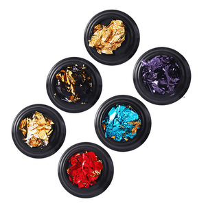 <b>Nail</b> Art <b>Foil</b> Paper 8 Colors 2g Double Sided Tin <b>Foil</b> For DIY Japanese Style <b>Nail</b> Decorations - Product Image 5