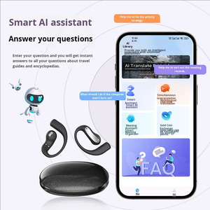 Auriculares Inalámbricos con Pantalla Digital JM37, Auriculares con Traducción IA, Auriculares Deportivos Inalámbricos OpenEar con Cancelación de Ruido - Product Image 6