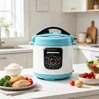 Cuisinière électrique à pression grande capacité avec système de verrouillage de sécurité et menus prédéfinis multiples pour usage domestique et commercial