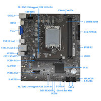 PC Desktop JWIPC Baru Intel Core I5 12400 2.5GHz 1TB NVME SSD 16GB DDR4 RAM 3200 LCD US Windows 11 64-bit Komputer