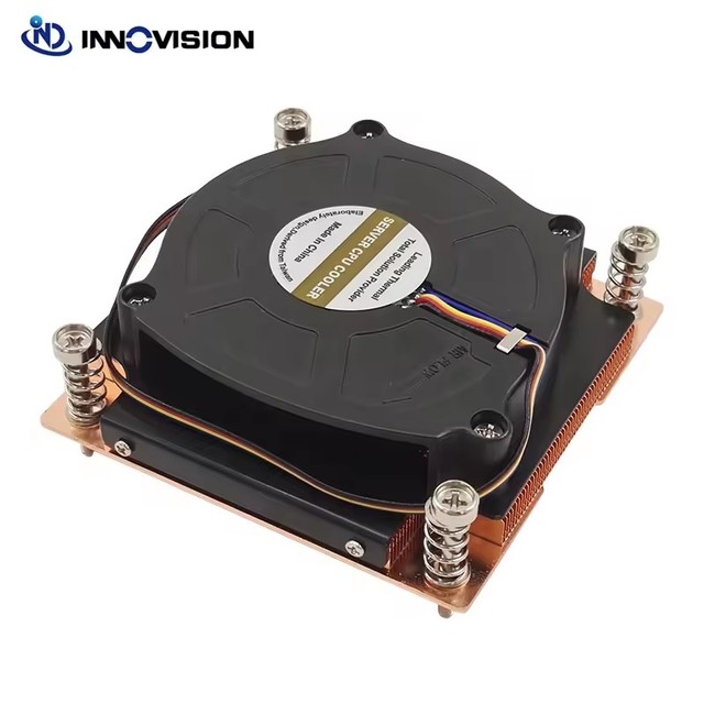 Effective 1U Vapor Chamber Radiator LGA115X 1200 Copper CPU Cooler Active Server Heatsink TDP180W