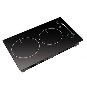 Placa de Cocina Eléctrica Doble Económica con Panel Cerámico, Hornilla Infrarroja Doble, Acero Inoxidable, Integrada, para Hogar y Hotel - Product Image 3
