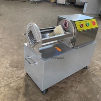 Elektrische Pusher Groente Chips Frieten Cutter Wortelen Komkommer Strip Snijmachine Snijmachine