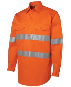 Polo réfléchissant de sortie d'usine, t-shirt de sécurité personnalisé, Polo réfléchissant haute visibilité, sécurité