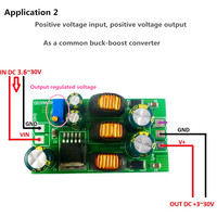 Konverter Boost-Buck DC-DC Netral DD39AJPA 3.6-30V Modul Daya Audio Output Plus/Minus 5V/6V/9V/10V/12V/15V/24V 20W