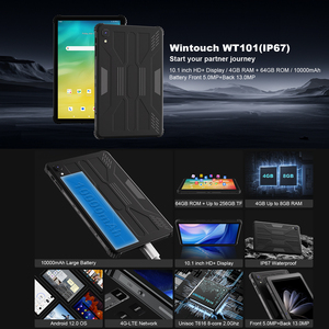 Tablette <span class=keywords><strong>Android</strong></span> Dispositivo de correa de mano Fhd Ip65 NFC GPS 4G LTE 10,1 pulgadas Industrial <span class=keywords><strong>Android</strong></span> Biométrico Tablet Pc resistente - Product Image 2