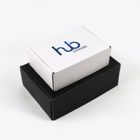 Boîte en carton ondulé pliable personnalisée avec impression couleur pour chaussures, t-shirts, vêtements, cadeaux, cosmétiques, expédition et envoi postal