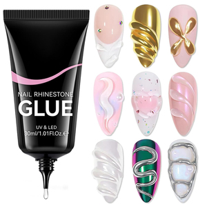 Gel de moulage 3D antidérapant à forte adhérence pour strass, 30 ml, en tube, transparent, pour sculpture et gravure, compatible avec la poudre chromée - Product Image 1