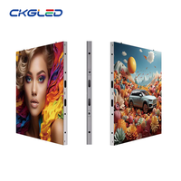Écran LED portable double face personnalisé, haute luminosité, couleur pleine, mur vidéo HD, panneau d'écran fixe P1.95 pour usage intérieur