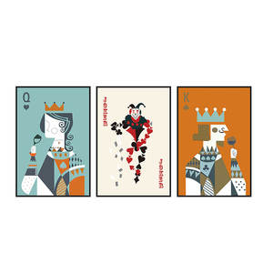 Pittura astratta pittura <span class=keywords><strong>di</strong></span> arte della parete decorazione stampe su tela pittura SQ <span class=keywords><strong>re</strong></span> e regina della carta da gioco poster <span class=keywords><strong>di</strong></span> tela - Product Image 5