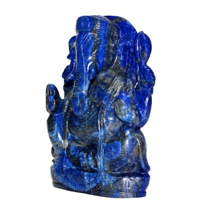 Belle Sculpture spirituelle Lapis Lazuli, prix de gros, Sculpture artisanale indienne, pierre d'art - Product Image 1