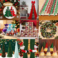 YACHEN Adorno Navideño Inflable con Luces LED, Santa Claus, Muñeco de Nieve, Árbol de Navidad, Decoración Inflable para Navidad, Exterior e Interior