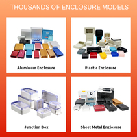 Boîtier métallique sur mesure en aluminium anodisé, extrusion, boîtier de contrôle industriel, indice de protection IP54, service OEM/ODM, ISO9001
