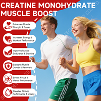 Compléments de créatine monohydrate OEM sans sucre sous forme de gommes pour adultes, pour la force musculaire, les performances sportives et la gestion de l'énergie