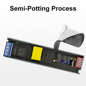 ไฟ LED บางเฉียบเติมกาวประสิทธิภาพสูง100W + 12V แหล่งจ่ายไฟแบบสลับ AC180-265V เอาต์พุต50Hz/60Hz - Product Image 5