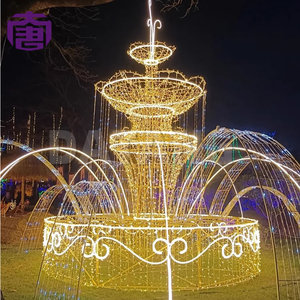 Flowing Fountain Glow Installation for Public Square Entrance Theme Park and Evening Decoration Project - Product Image 3