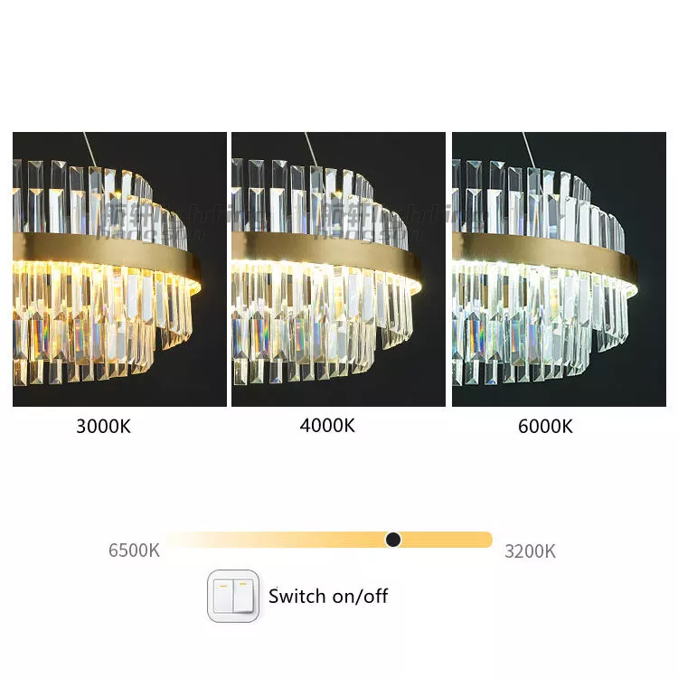 2022 New Patented Design Smart Bedroom Living Room Gold Luxury Crystal Modern Led Chandeliers & Pendant Lights