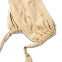 MSL03 Hijab musulman couleur unie en polyester, bonnet intérieur extérieur avec sangle élastique, chapeau de base noué avec un foulard, turban ajustable