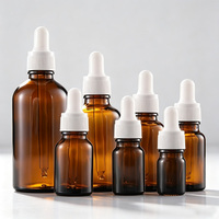 Flacon compte-gouttes en verre personnalisé sérigraphié 5ml-200ml pour cosmétiques, savon liquide, huiles essentielles, emballage de parfum