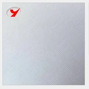 ZJGLEADER High strength PVC Laminated Gypsum Ceiling Tiles gypsum board