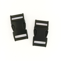 Accessoires de quincaillerie pour sacs à dos et bagages en métal noir, boucles à dégagement rapide en alliage de zinc pour sacs à main, 10mm, 15mm, 20mm, 25mm