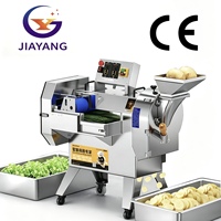 Cortadora Eléctrica Automática Pequeña Jiayang de 750W para Verduras y Frutas, Cortadora de Apio, Perejil, Puerro, Cebolla Verde, Pepino y Patata