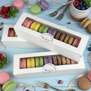 Cajas <span class=keywords><strong>para</strong></span> Macarons Blancas, Empaque <span class=keywords><strong>para</strong></span> Macarons, Contenedor <span class=keywords><strong>para</strong></span> Pastelería, Caja <span class=keywords><strong>de</strong></span> Regalo <span class=keywords><strong>para</strong></span> Postres con Ventana <span class=keywords><strong>para</strong></span> <span class=keywords><strong>Cumpleaños</strong></span> y San Valentín - Product Image 3
