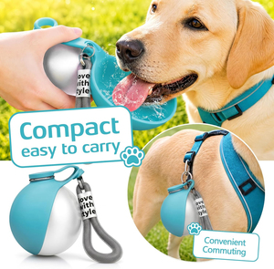 <span class=keywords><strong>Bottiglia</strong></span> d'Acqua Portatile 2-in-1 in Acciaio Inox per Cani e Gatti con Ciotola Pieghevole in Silicone, Antigoccia per Escursioni, Viaggi e Uso all'Aperto - Product Image 6