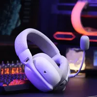 Auriculares Inalámbricos para Juegos ATTACK SHARK L80PRO, Dinámicos, con Micrófono Dual, Batería de 300 mAh, 3 Modos (2.4G/Cableado), BT 5.1, para Viajes